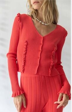 Find Me Now Connie Cardigan in Poppy Size Small